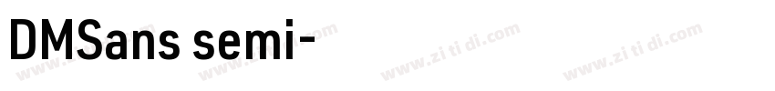 DMSans semi字体转换